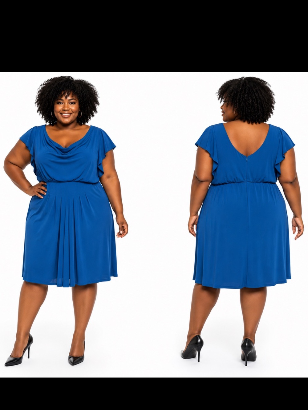 Vince Camuto Asymmetric Body Con Blue Dress Size 12